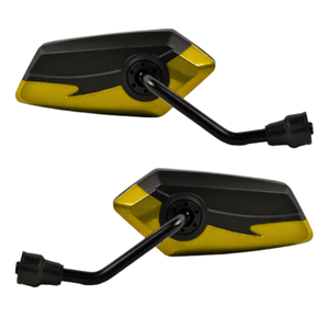 ESPEJO UNIVERSAL PARA MOTO PALETA AMARILLO (PAR)