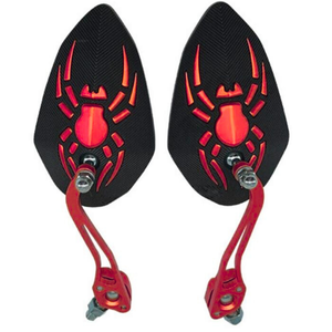 ESPEJO UNIVERSAL PARA MOTO MANO ARAÑA ROJA (PAR)