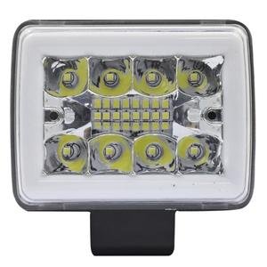 FARO C/16 LEDS LUZ BLANCA, ESTROBO Y OJO DE ANGEL TIPO GEL AZUL (PAR)