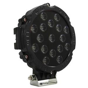 FARO REDONDO CON 17 HIPER LEDS DE 3W CADA UNO CON CARCASA DE COLOR CARCASA NEGRA (PIEZA)