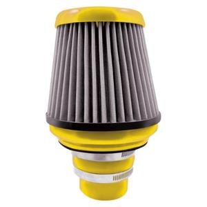 FILTRO DE AIRE CON COPLE Y ABRAZADERAS-AMARILLO (PIEZA)
