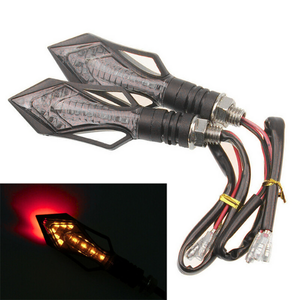 LUZ DIRECCIONAL PARA MOTO CON 13 LED C/ FUNCIÓN FLASH Y SECUENCIAL (PAR)