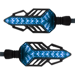 LUZ DIRECCIONAL PARA MOTO CON 14 LED C/ FUNCIÓN FLASH Y SECUENCIAL (PAR)