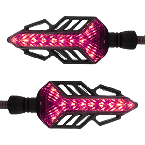 LUZ DIRECCIONAL PARA MOTO CON 14 LED C/ FUNCIÓN FLASH Y SECUENCIAL (PAR)