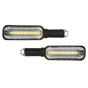 LAMPARA DIRRECCIONAL BICOLOR  PARA MOTO C/26 LED FLECHAS TIPO GEL FLASH Y SECUENCIAL (PAR)