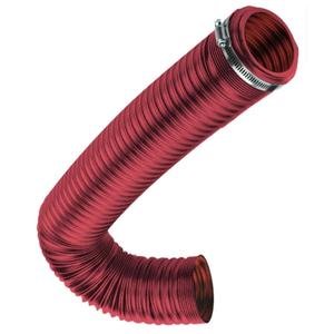 TUBO DE FILTRO UNIVERSAL FLEXIBLE CON ABRAZADERAS ROJO (PIEZA)