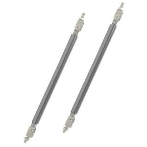 SUJETADOR PARA LIP DELANTERO, UNIVERSAL AJUSTABLES DE 15 CM COLOR PLATA (PAR)