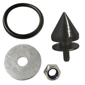 TORNILLO PARA FACIA CON TENSOR 1.2 X 2.5CM 4 PIEZAS NEGRO (JUEGO)