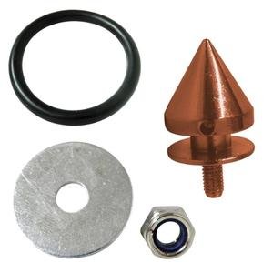 TORNILLO PARA FACIA CON TENSOR 1.2 X 2.5CM 4 PIEZAS NARANJA (JUEGO)