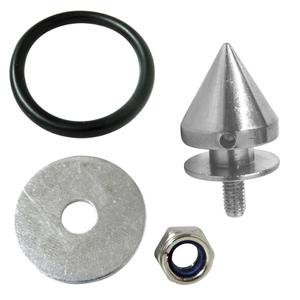 TORNILLO PARA FACIA CON TENSOR 1.2 X 2.5CM 4 PIEZAS PLATA (JUEGO)