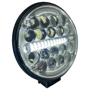 UNIDAD REDONDA DE 7" CON 30 LEDS CON LUPA BLANCO (PAR)