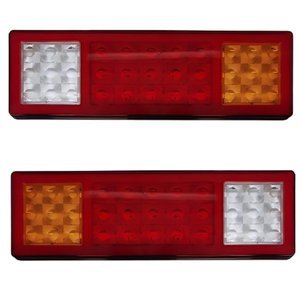 CALAVERA PARA NISSAN D21 CON 49 LEDS BLANCO/ROJO AMBAR Y OJO DE ANGEL TIPO GEL (PAR)