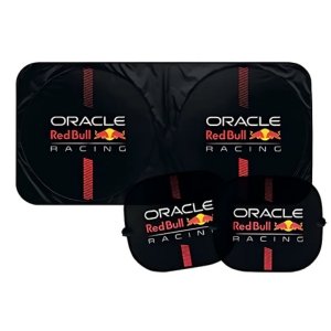 KIT RED BULL CON PARASOL Y DOS CORTINAS LATERALES NEGRO (JUEGO)