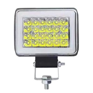 FARO C/24 LEDS  LUZ BLANCA, ESTROBO Y OJO DE ANGEL TIPO GEL AMBAR (PAR)