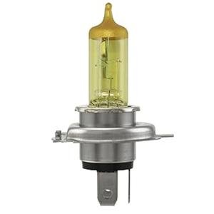 FOCO DE HALÓGENO H4 100/80W AMARILLO TIPO XENÓN 2 PIEZAS EN CAJA ACRÍLICA. (PAR)