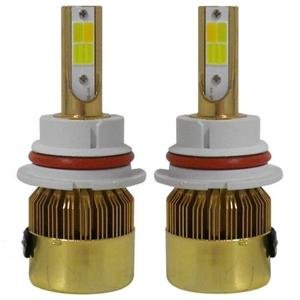 FOCOS DE 2 LEDS H7 BICOLOR AMARILLO/BLANCO. (PAR)