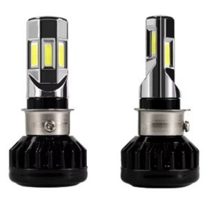 FOCO HID DE LED PARA MOTO DE 6 CARAS CON FUNCION ALTA BAJA Y ESTROBO (JUEGO)