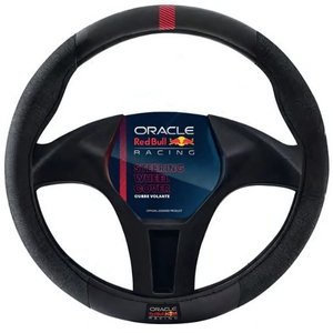 FUNDA PARA VOLANTE RED BULL MEDIANA NEGRA CON ROJO (PIEZA)