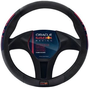 FUNDA PARA VOLANTE RED BULL MEDIANA NEGRA CON ROJO POWER BAR (PIEZA)