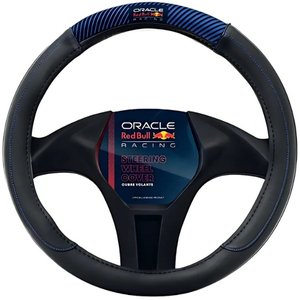 FUNDA PARA VOLANTE RED BULL MEDIANA NEGRA CON ROJO POWER BAR Y PUNTOS (PIEZA)