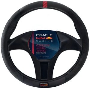 FUNDA PARA VOLANTE RED BULL MEDIANA NEGRA CON ROJO CON ALCANTARA (PIEZA)