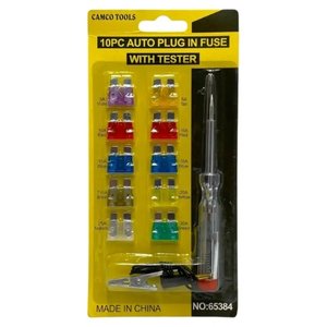 FUSIBLE DE CLAVIJA 10 PIEZAS 3A 5A 7.5A 10A CON PROBADOR (JUEGO)