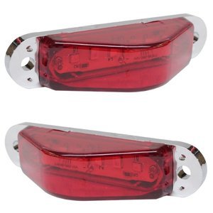 LATERAL DIRECCIONAL CON 6 LEDS DE TRIANGULO ROJO. (PAR)