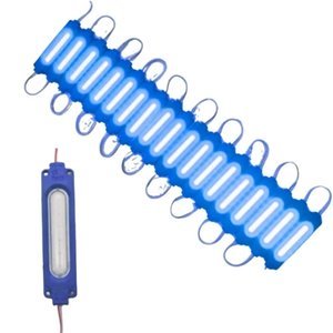 TIRA TIPO CHIP CON LED COB DE 7X2 CM AZUL. (PIEZA)