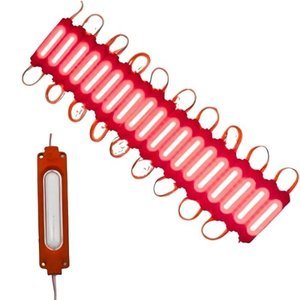 TIRA TIPO CHIP CON LED COB DE 7X2 CM ROJO. (PIEZA)