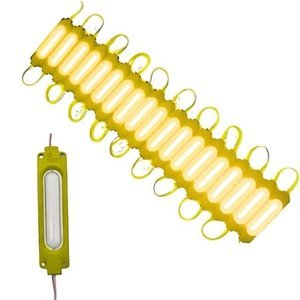 TIRA TIPO CHIP CON LED COB DE 7X2 CM AMARILLO. (PIEZA)