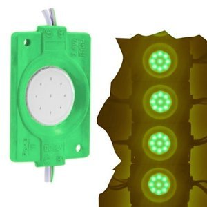 TIRA TIPO CHIP REDONDO CON 9 LEDS COB VERDE (PIEZA)