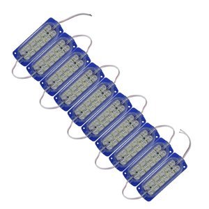TIRA TIPO CHIP CON 12 LEDS 3528 AZUL (JUEGO)