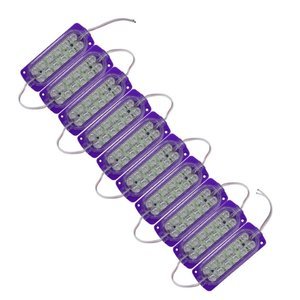 TIRA TIPO CHIP CON 12 LEDS 3528 MORADO (JUEGO)
