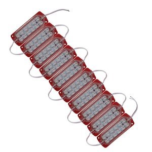 TIRA TIPO CHIP CON 12 LEDS 3528 ROJO (JUEGO)