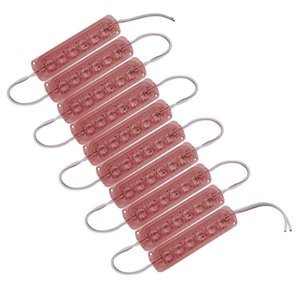 TIRA TIPO CHIP CON 6 LEDS 3528 ROJO (JUEGO)
