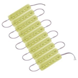 TIRA TIPO CHIP CON 6 LEDS 3528 AMARILLO (JUEGO)