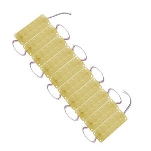 TIRA TIPO CHIP ENCAPSULADO CON 10 LEDS AMARILLO (JUEGO)