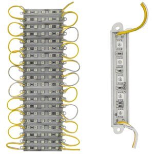 TIRA TIPO CHIP CON 5 LEDS 5050 CADA UNO AMARILLO. (PIEZA)