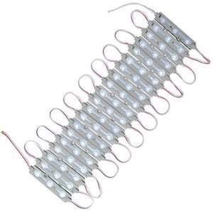 Tira tipo chip con 3 leds tipo encapsulado color blanco (PAR)