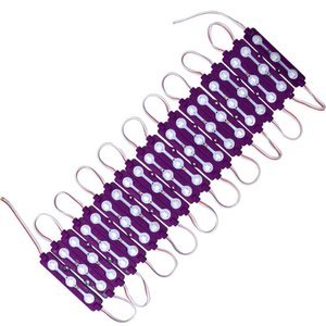 Tira tipo chip con 3 leds tipo encapsulado color morado (PAR)