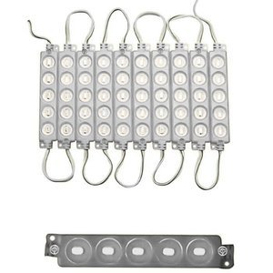 TIRA TIPO CHIP CON 5 LED TIPO ENCAPSULADO BLANCO. (PIEZA)
