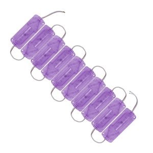TIRA TIPO FLECHA CON 15 LEDS MORADO (JUEGO)