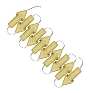 TIRA TIPO FLECHA CON 18 LEDS AMARILLO (JUEGO)