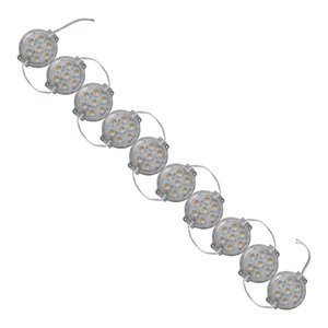TIRA TIPO CHIP REDONDO CON 7 LEDS  BLANCO (JUEGO)