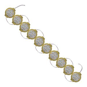 TIRA TIPO CHIP REDONDO CON 7 LEDS  AMARILLO (JUEGO)