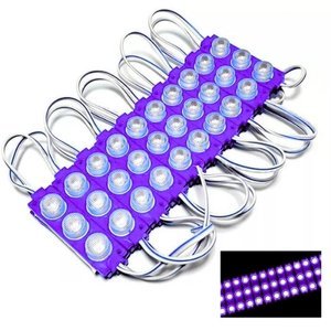 Tira tipo chip con 3 leds tipo sombrero color morado (PAR)