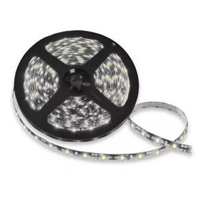 ROLLO LED 5050 DE 5M CON 60 LEDS/M FONDO NEGRO BLANCO (ROLLO)