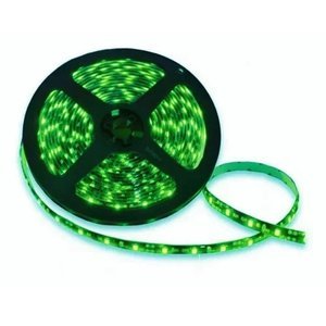 ROLLO LED 5050 DE 5M CON 60 LEDS/M FONDO NEGRO VERDE (ROLLO)