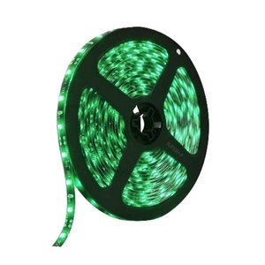 ROLLO LED 3528 DE 5M CON 60 LEDS/M FONDO NEGRO VERDE (ROLLO)