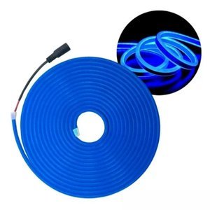 MANGUERA DE LED FLEXIBLE COLOR AZUL CON 4 ADAPTADORES, 5 METROs (ROLLO)